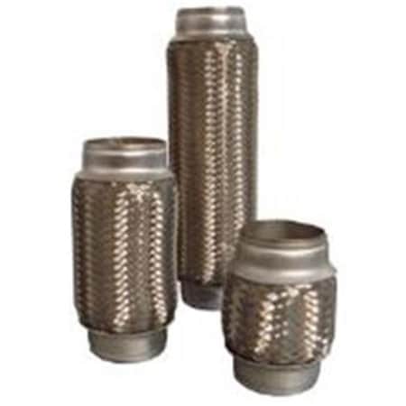 Ap Exhaust Products AP Exhaust Products APEFT20006B 2 in. Core No Necks 6 in. Oal with Inner Braid Flex Coupling APEFT20006B